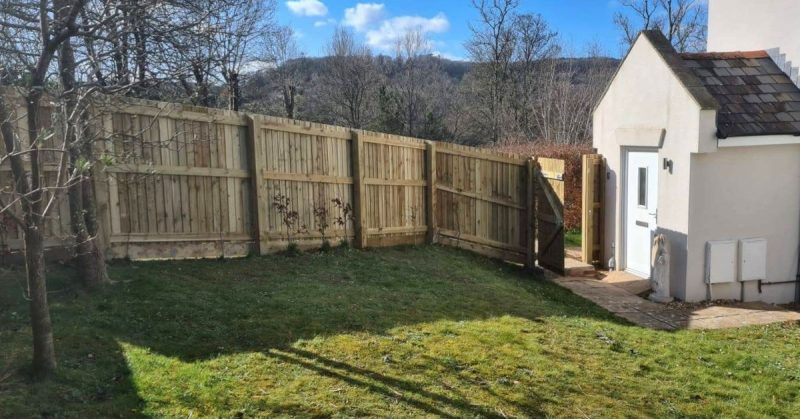 Fencing installed by CJ Lee Gardening & Waste